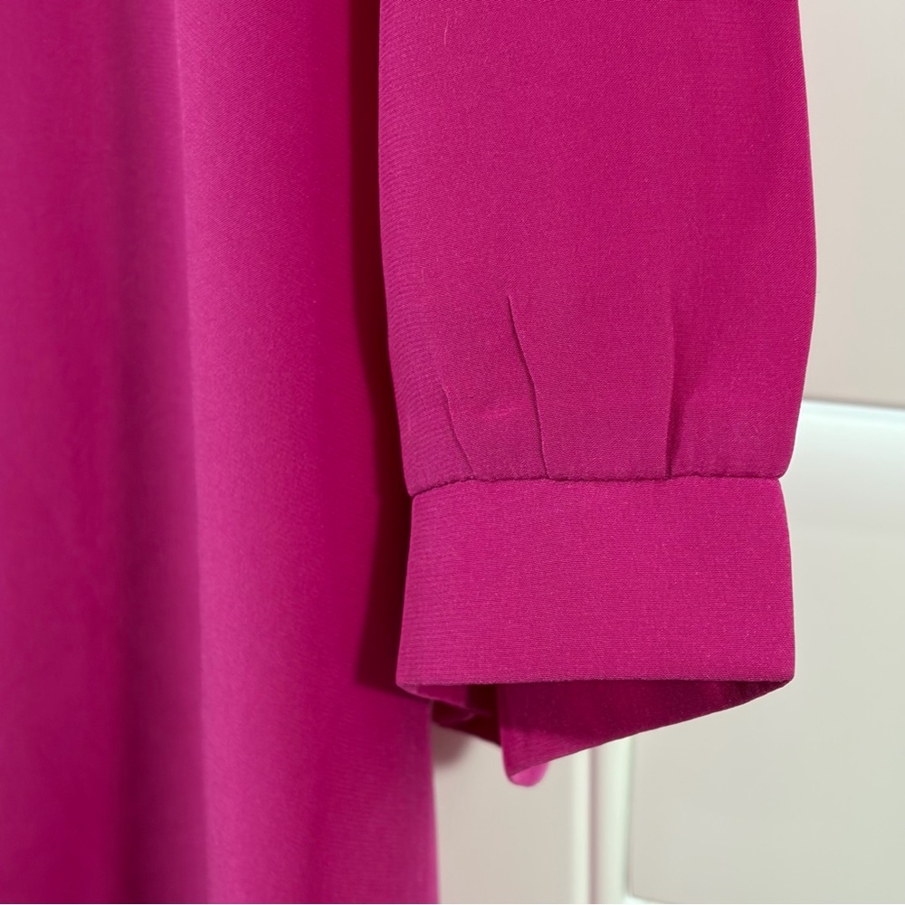 Amanda Uprichard 100% Silk Fuchsia Blouse - Picture 5 of 6